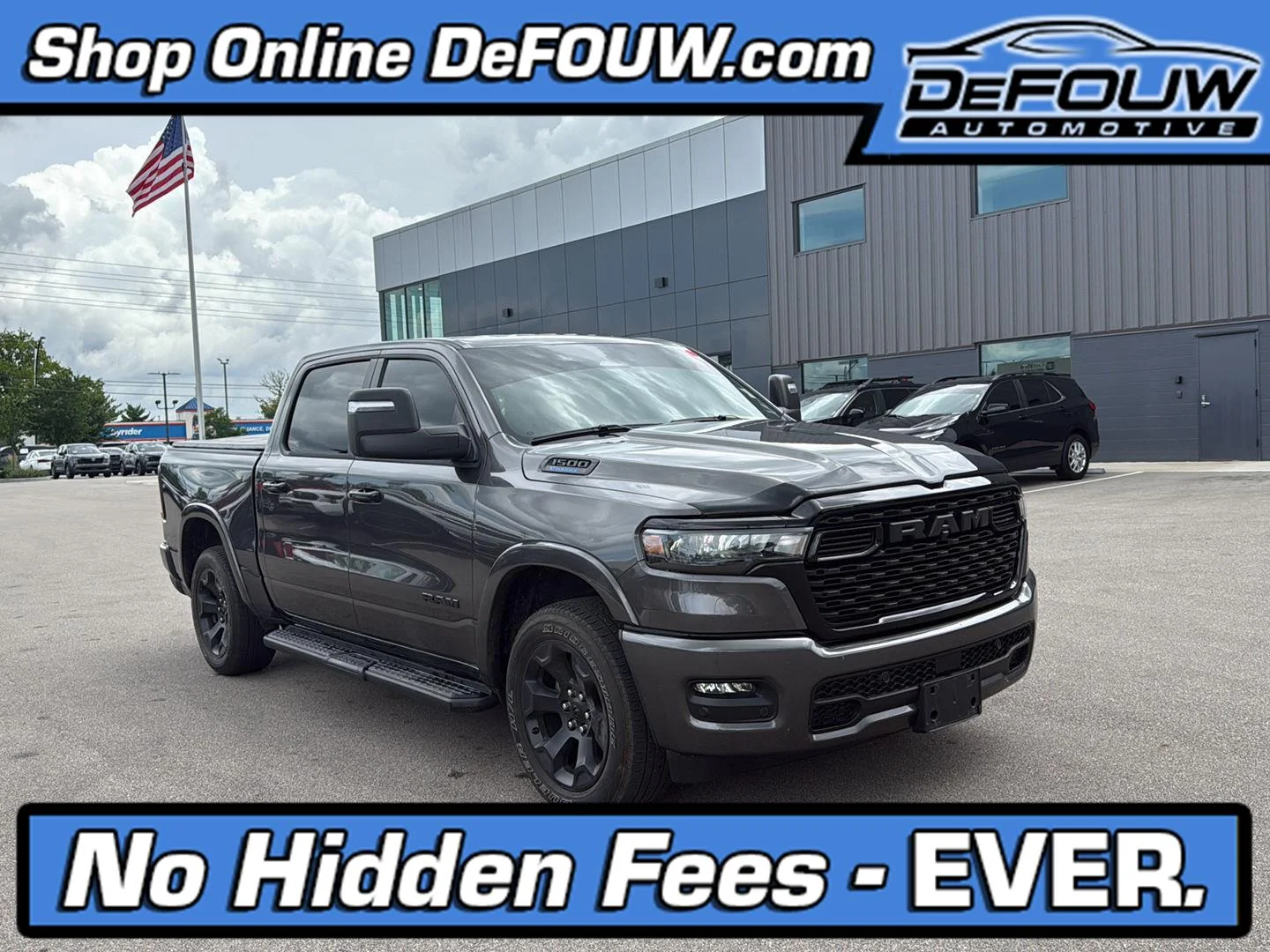 Used 2025 Granite Crystal Metallic Clearcoat Ram Big Horn image 1