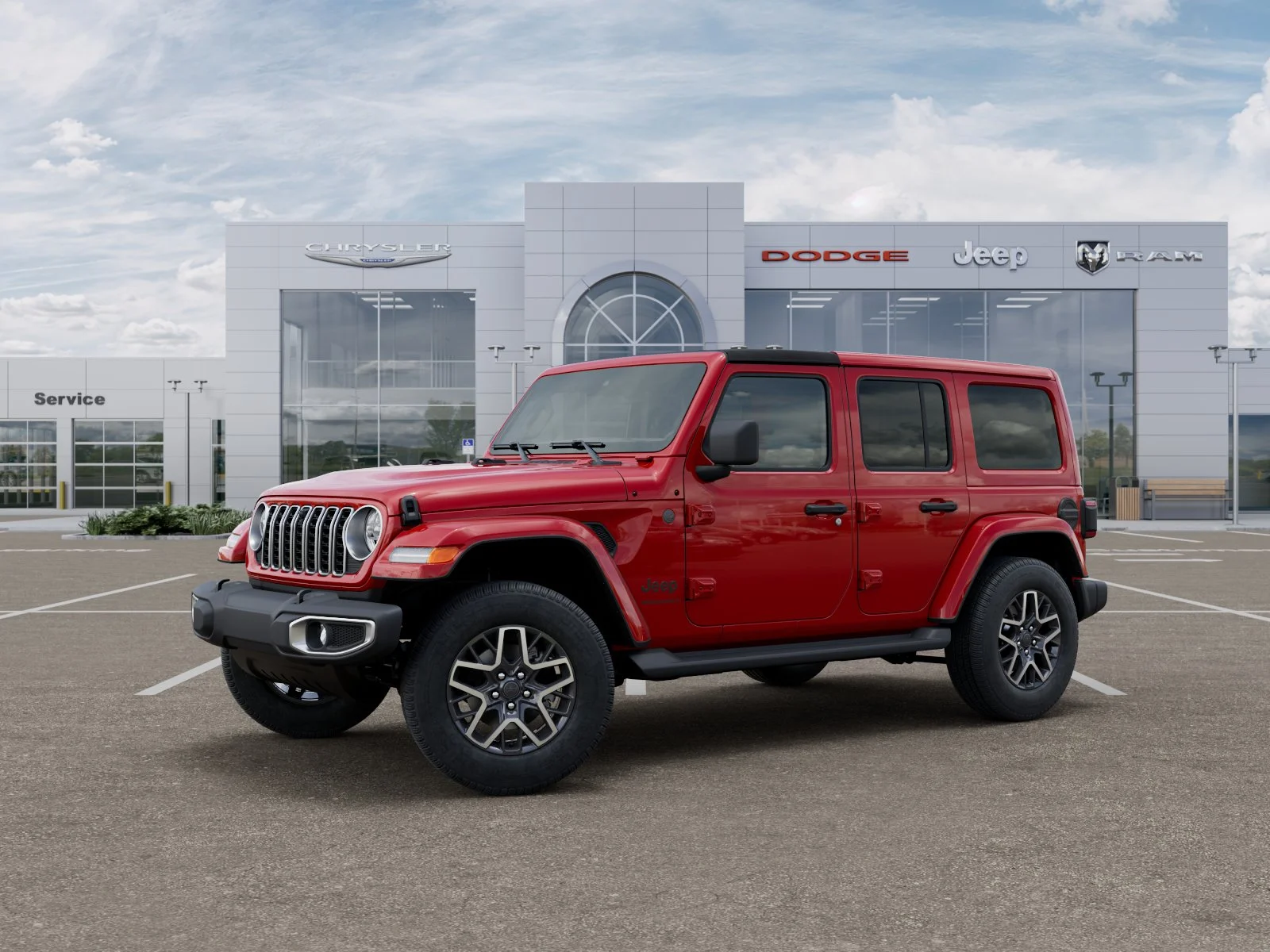 New 2026 Firecracker Red Clear-Coat Exterior Paint Jeep Sahara image 29