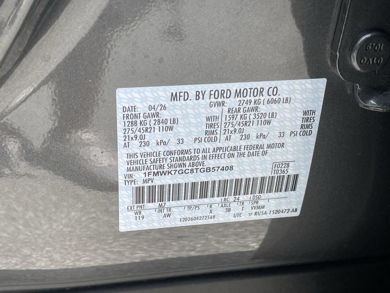 New 2026 Carbonized Gray Metallic Ford ST image 33