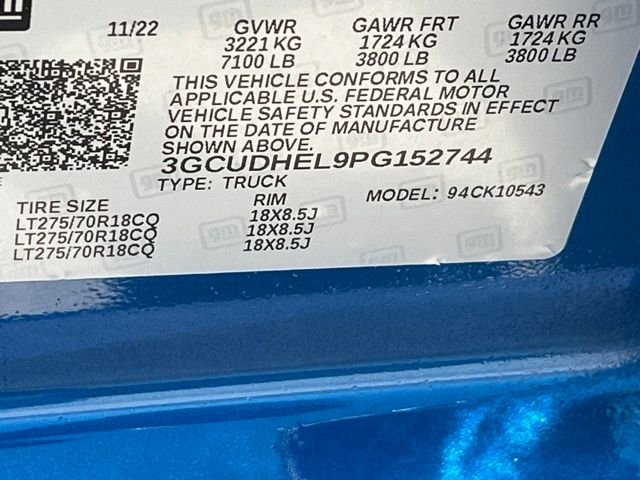 Used 2023 Glacier Blue Metallic Chevrolet ZR2 image 28