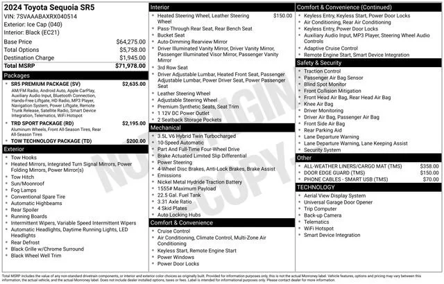 Used 2024 White Toyota SR5 image 5