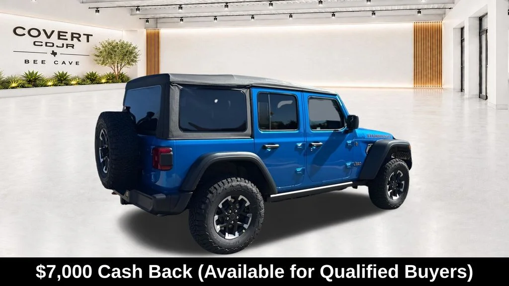New 2026 Hydro Blue Pearl-Coat Exterior Paint Jeep Rubicon image 12