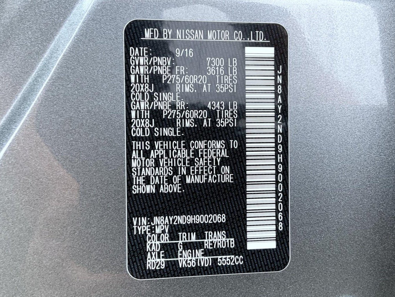 Used 2017 Gun Metallic Nissan Platinum image 29