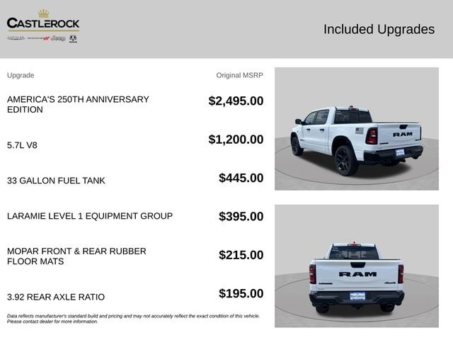 New 2026 Bright White Clear-Coat Exterior Paint RAM Laramie image 4