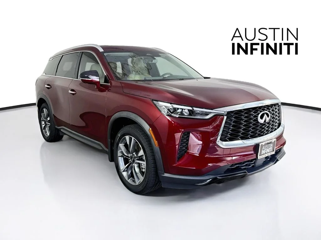 Certified Used 2023 Red INFINITI LUXE image 1