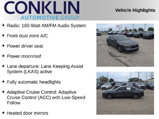 Used 2023 Meteorite Gray Metallic Honda EX image 2