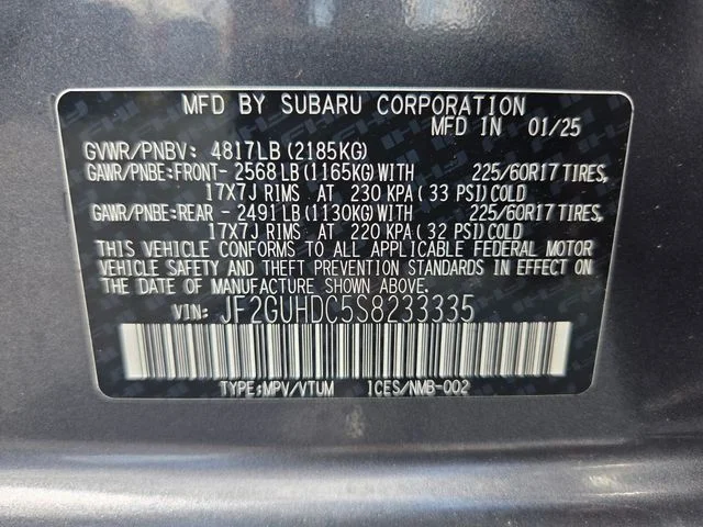 Used 2025 Gray Subaru Premium image 19
