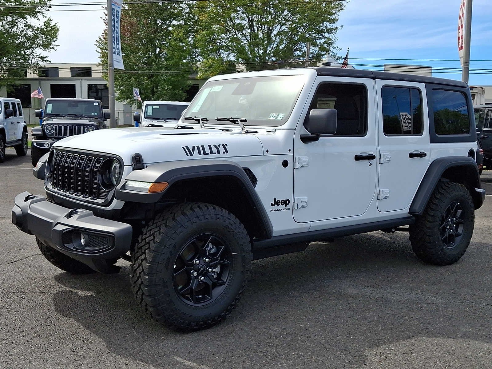 New 2026 Bright White Clear-Coat Exterior Paint Jeep Willys image 3