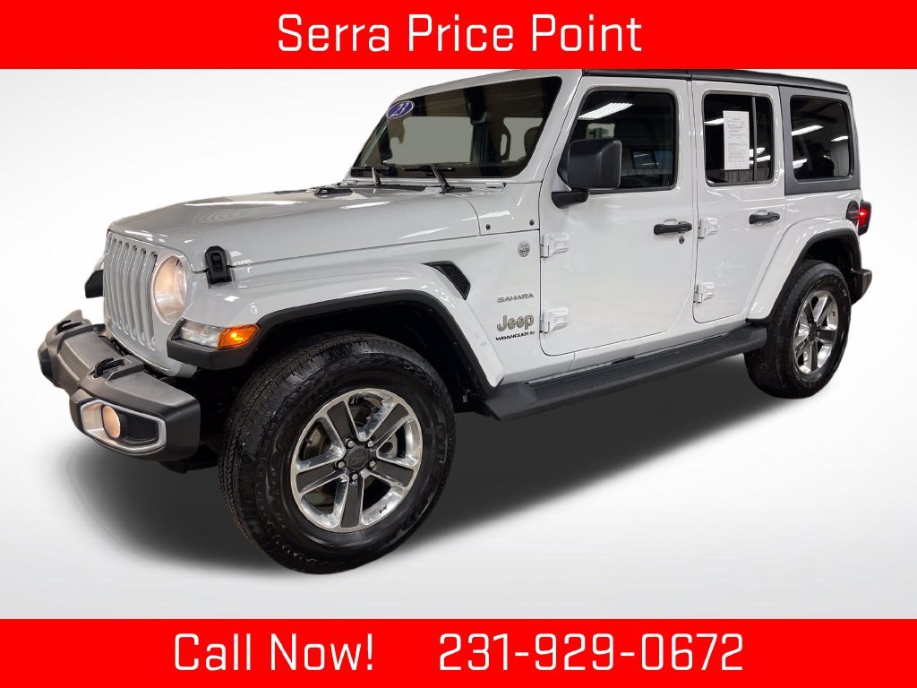 Used 2023 White Jeep Sahara image 1
