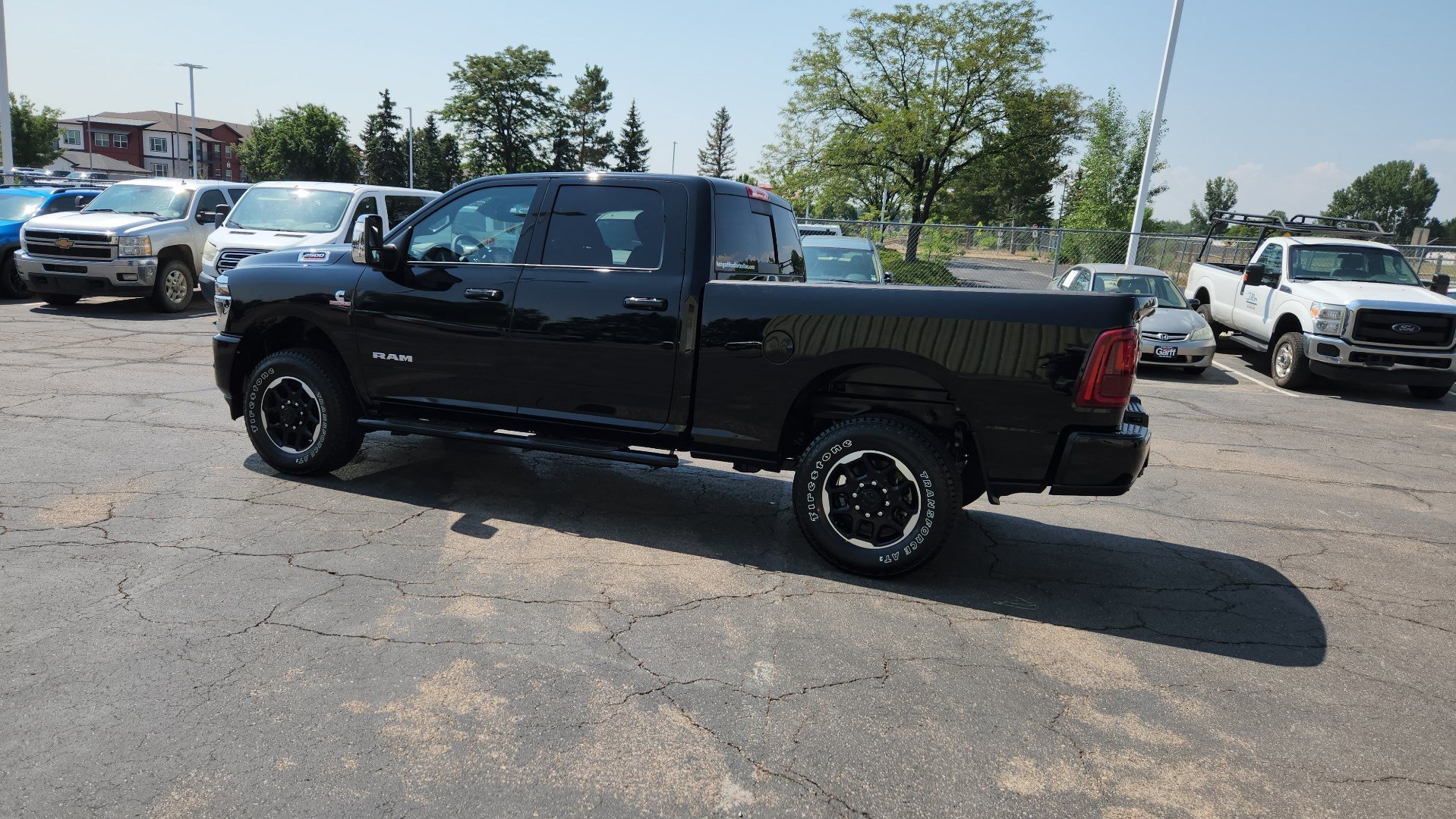 Used 2025 Diamond Black Crystal Pearlcoat Ram Laramie image 5