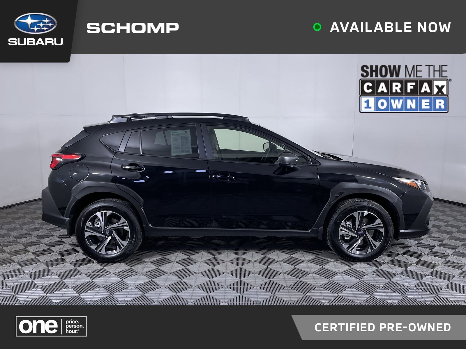 Used 2024 Crystal Black Silica Subaru Premium image 1