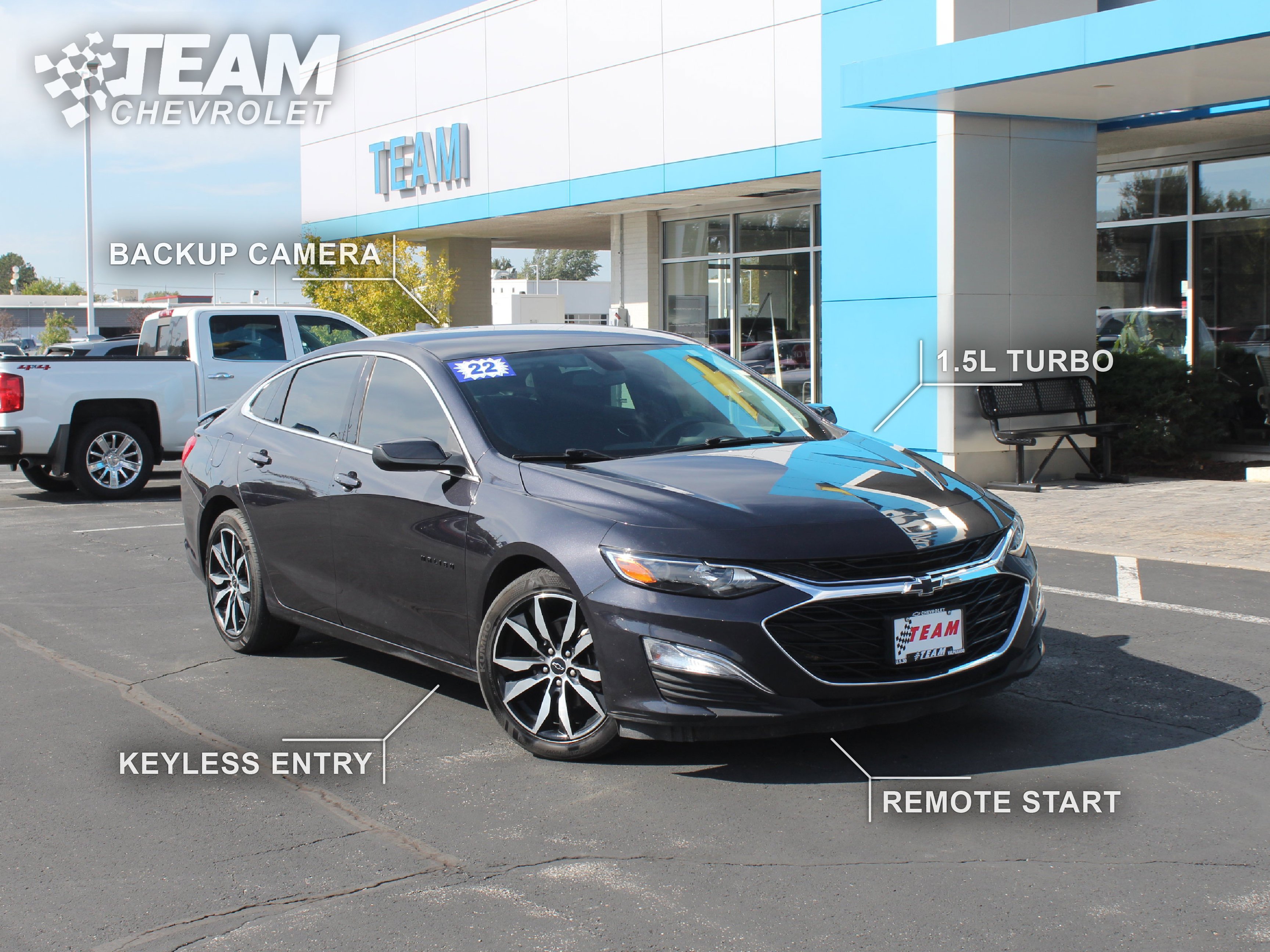 Used 2022 Chevrolet Malibu RS with VIN 1G1ZG5ST5NF204488 for sale in Valparaiso, IN