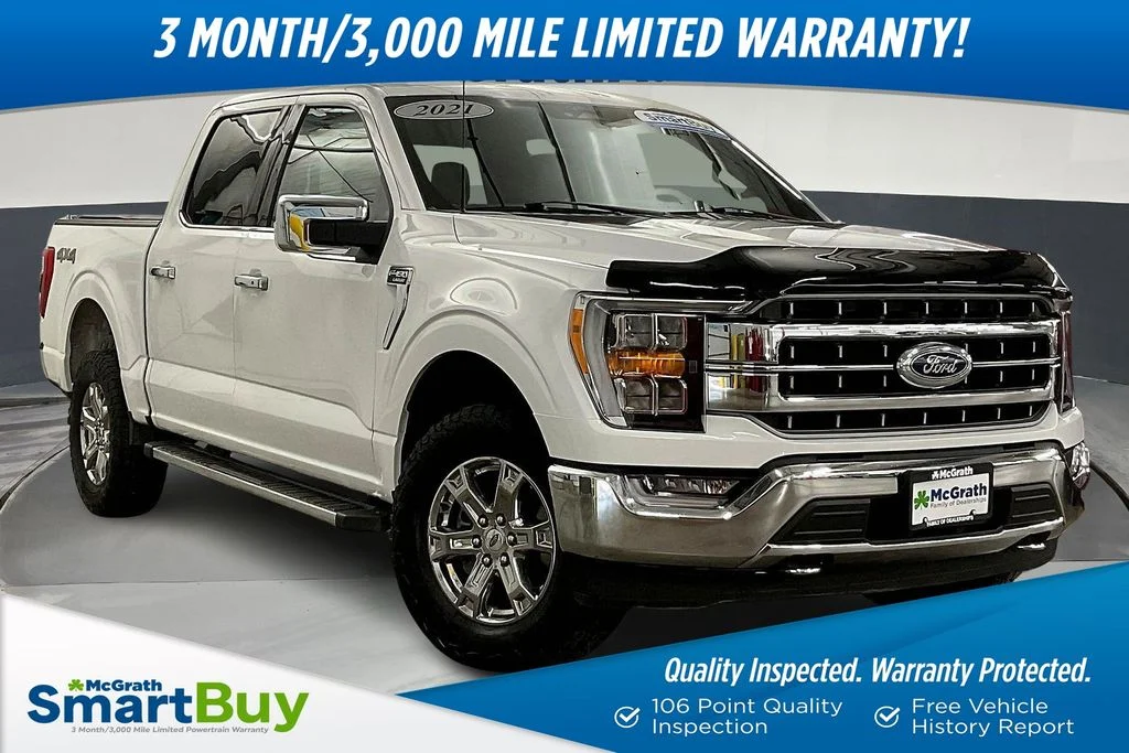 Used 2021 White Ford Lariat image 1