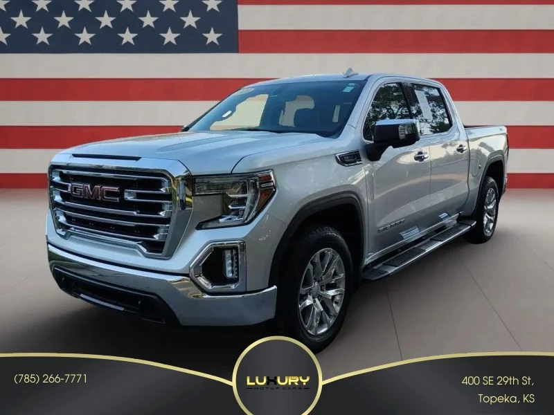 Used 2021 Silver GMC SLT Pickup 4D 5 3/4 ft video 1