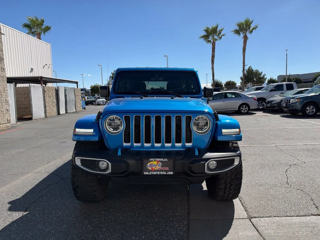 Used 2022 Blue Jeep Unlimited Sahara 4xe image 4