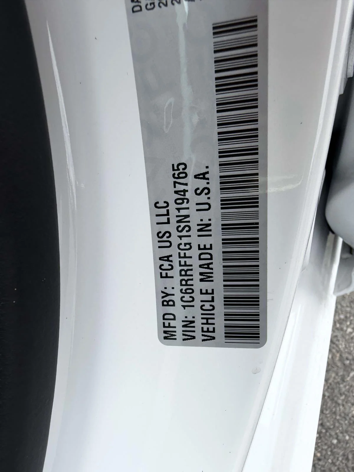 Used 2025 Bright White Clearcoat RAM Big Horn Crew Cab 4x4 57
