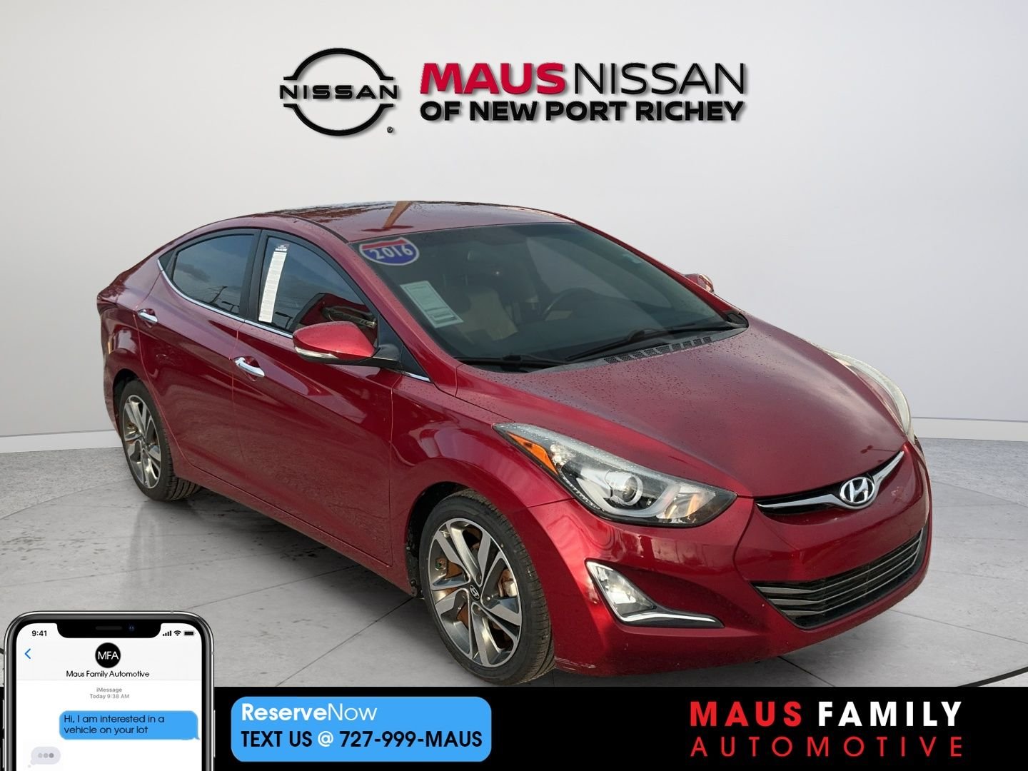 Used 2016 Red Hyundai Limited image 1