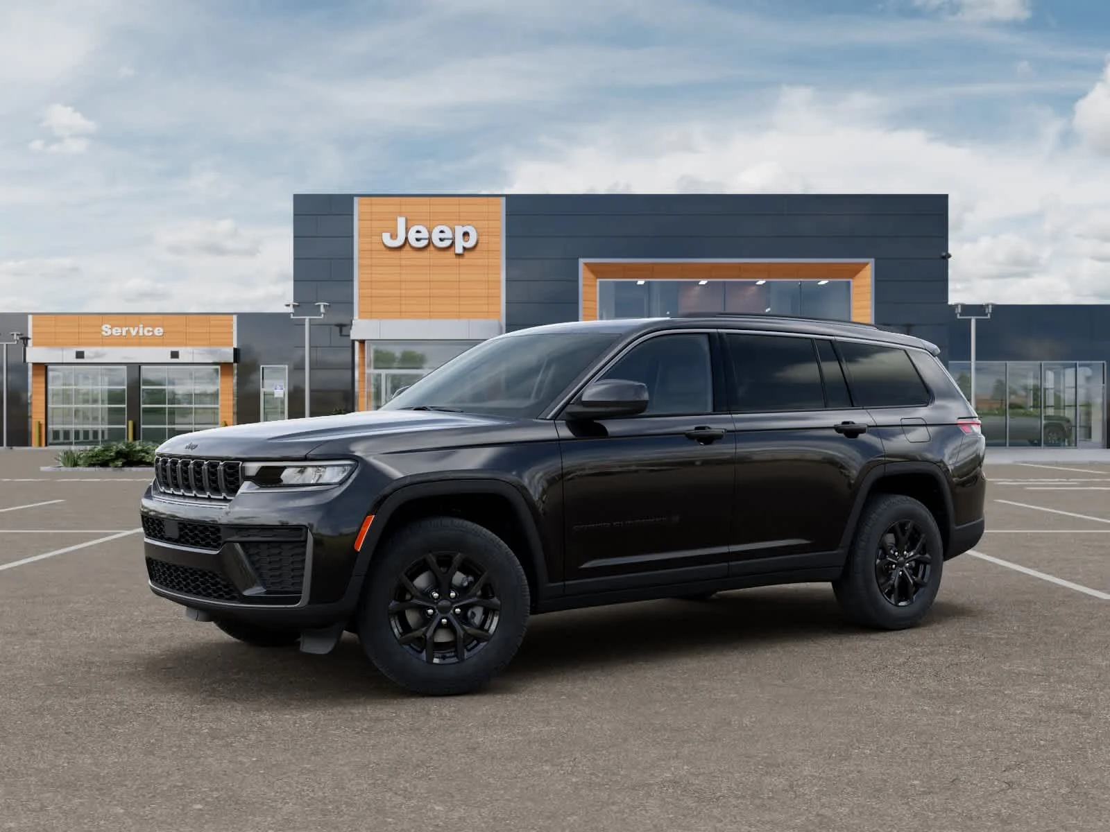 New 2026 Diamond Black Crystal Pearlcoat Jeep Laredo Altitude image 2