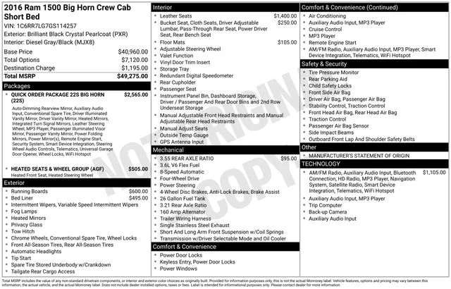 Used 2016 Black Ram Big Horn image 7