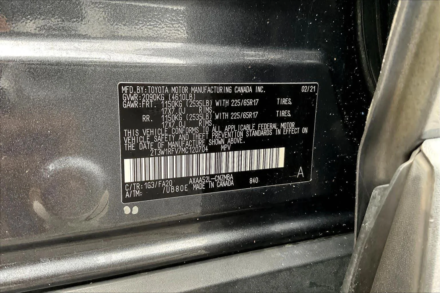 Used 2021 Magnetic Gray Metallic Toyota XLE image 32