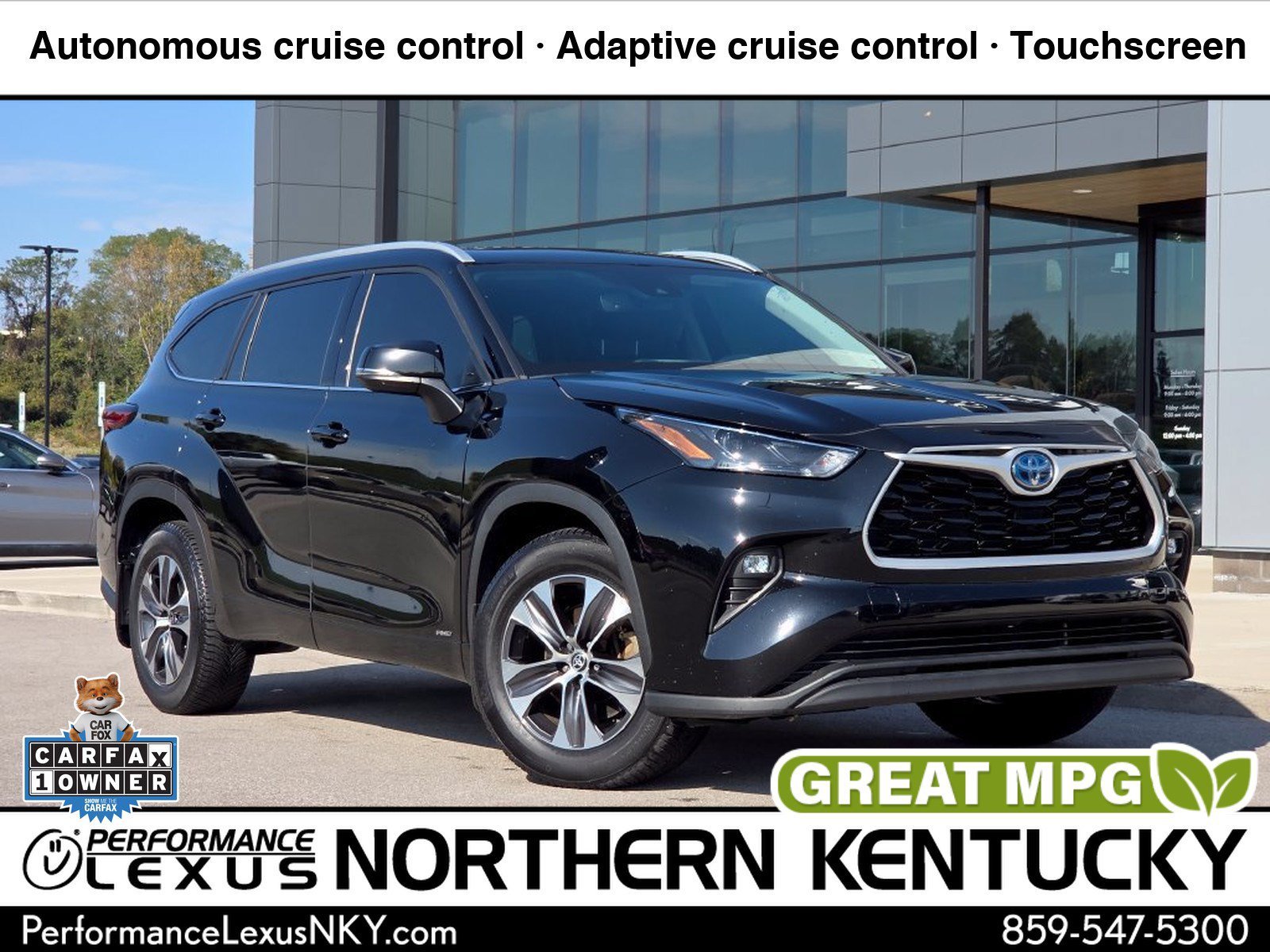Used 2022 Midnight Black Metallic Toyota Hybrid XLE image 1