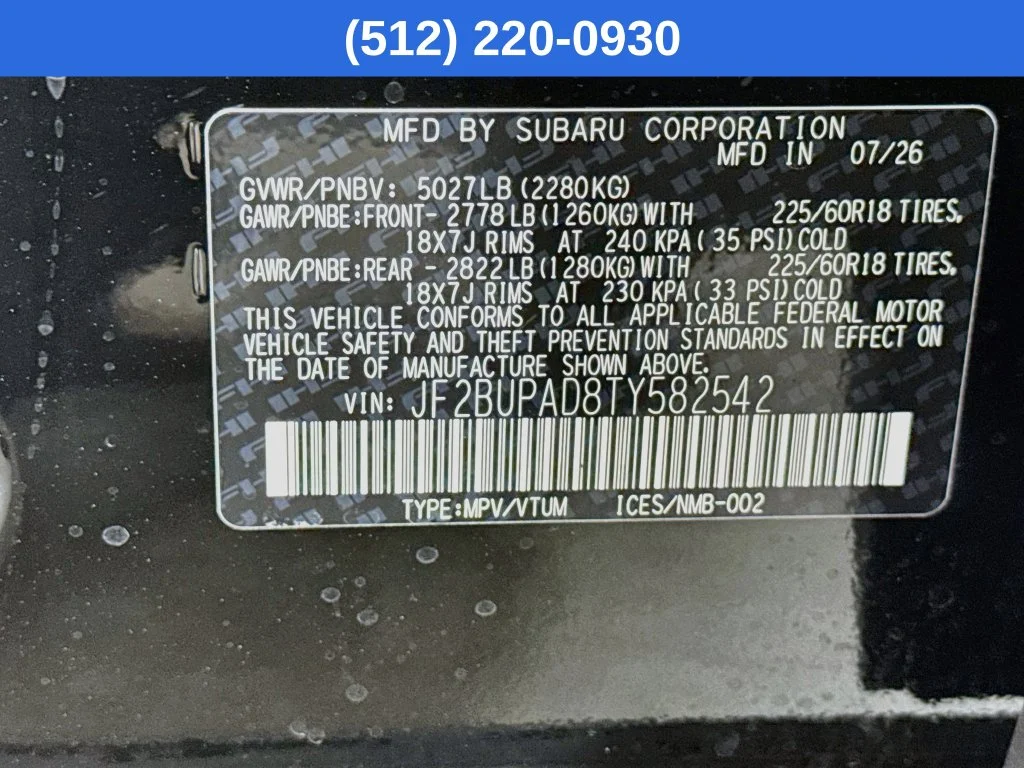 New 2026 Black Subaru Premium image 40