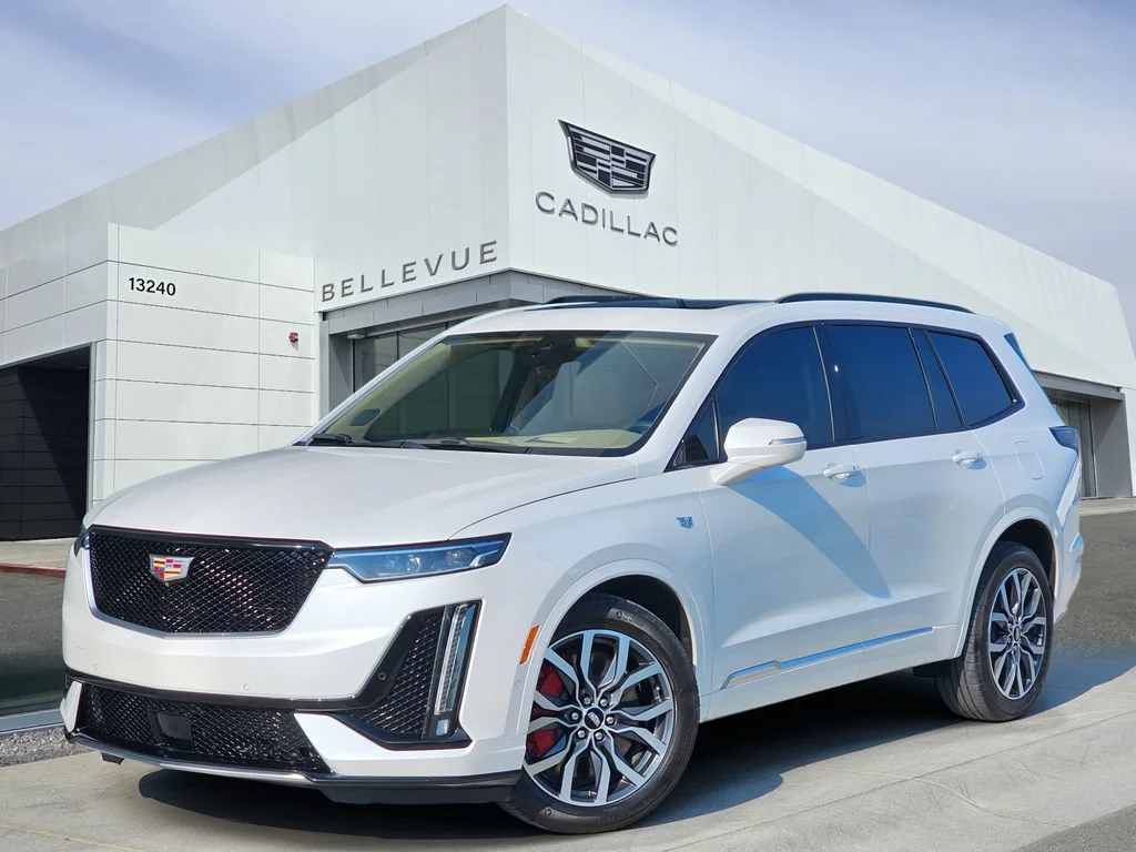 Certified Used 2023 CRYSTAL WHITE TRICOAT Cadillac AWD Sport image 1
