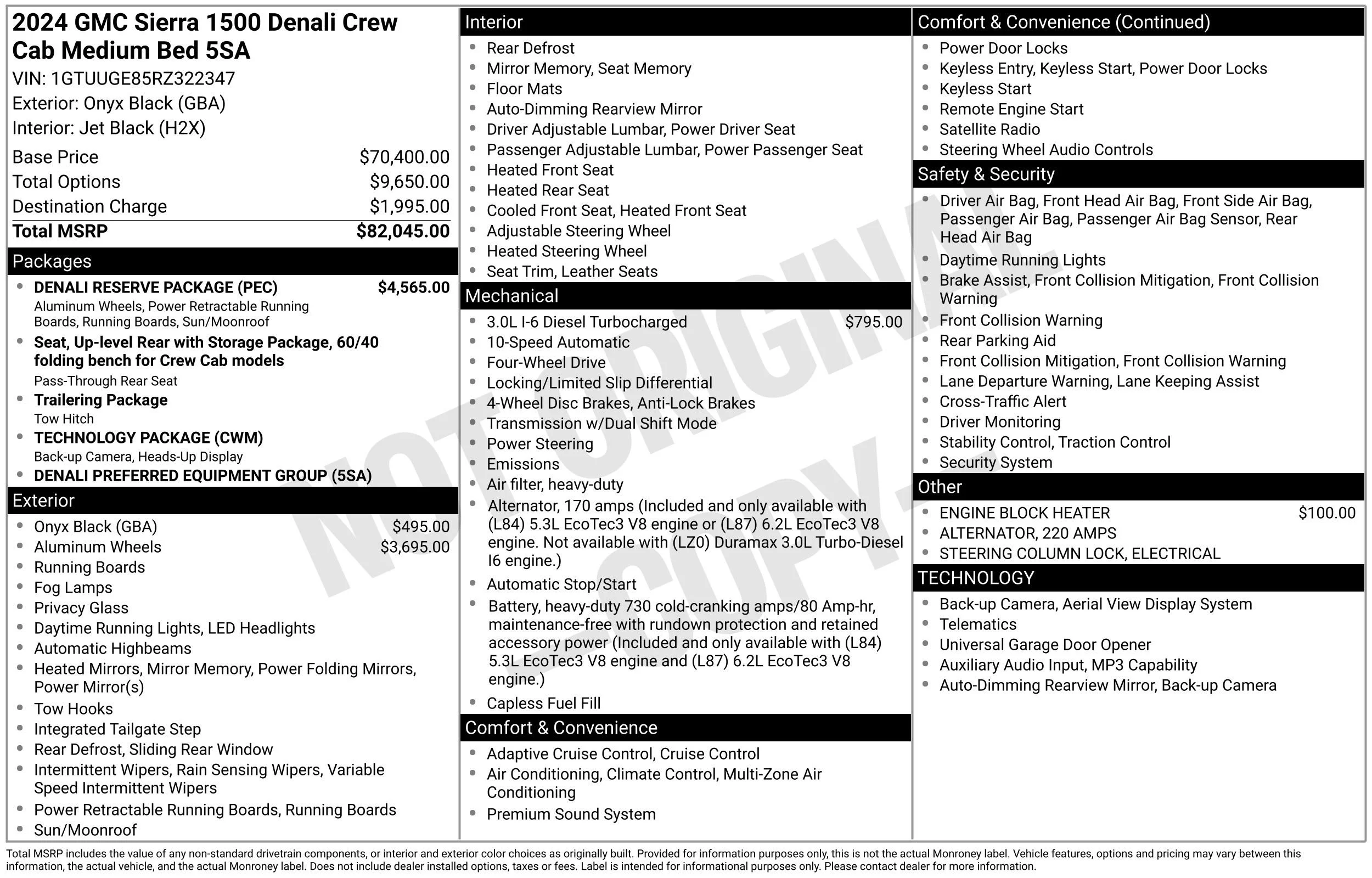 Used 2024 Onyx Black GMC Denali image 44