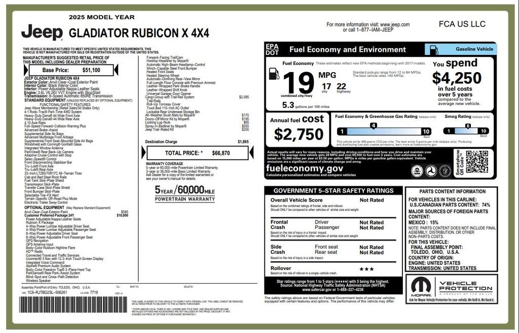 Used 2025 Gray Jeep Rubicon X image 2