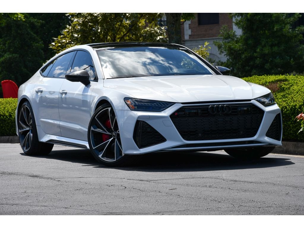 Used 2021 Glacier White Metallic Audi 4.0T (Tiptronic) image 1