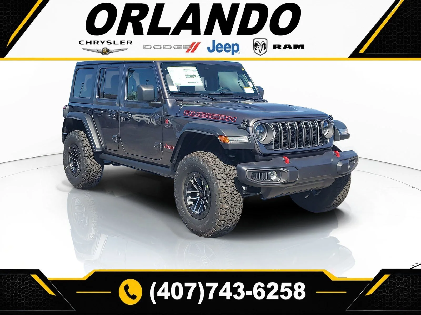 New 2026 Granite Crystal Metallic Clearcoat Jeep Rubicon image 1