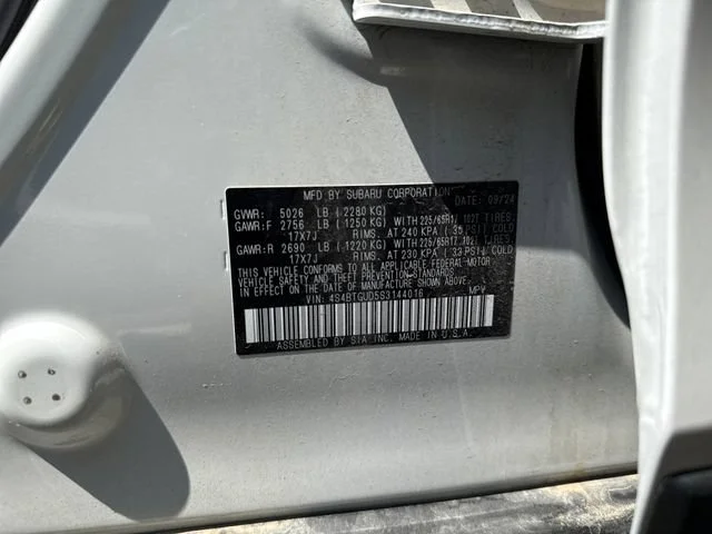 Used 2025 Crystal White Pearl Subaru Wilderness image 15