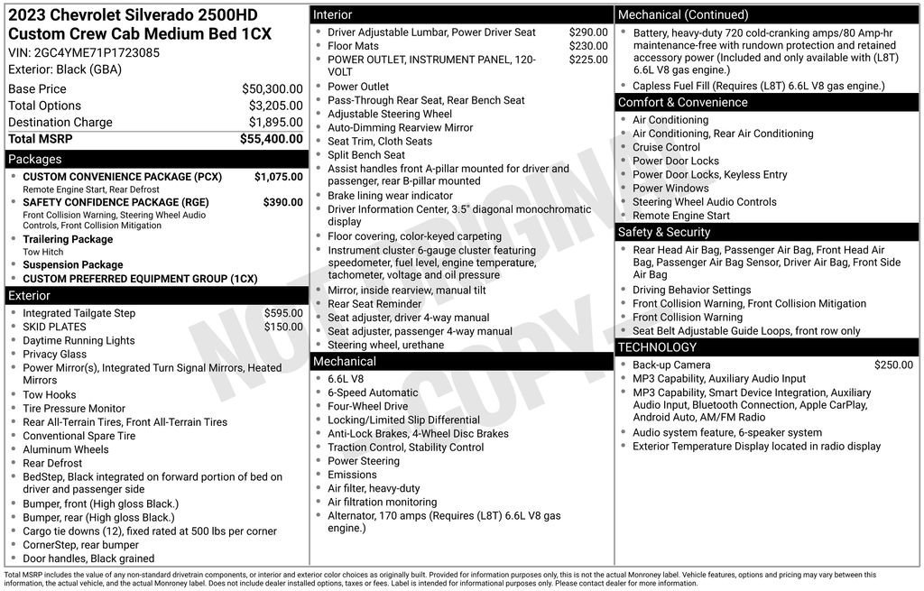 Used 2023 Black Chevrolet Custom image 3