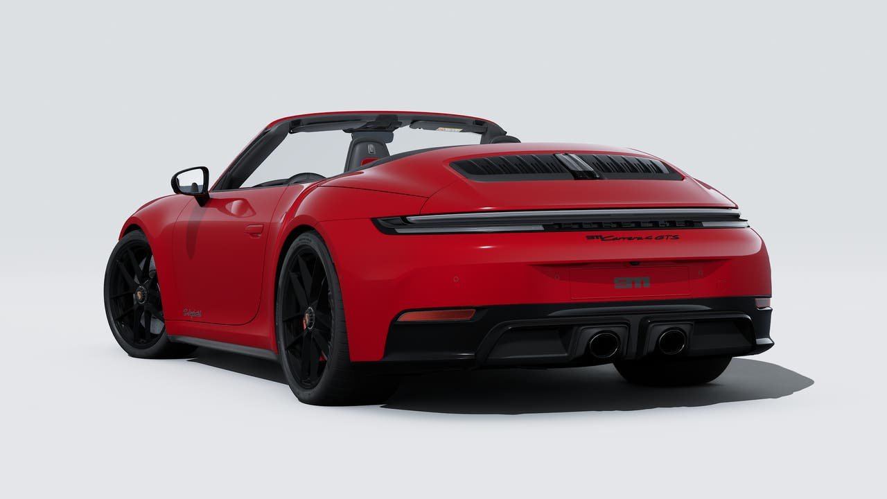 New 2026 Carmine Red Porsche Carrera 4 GTS Cabriolet image 3
