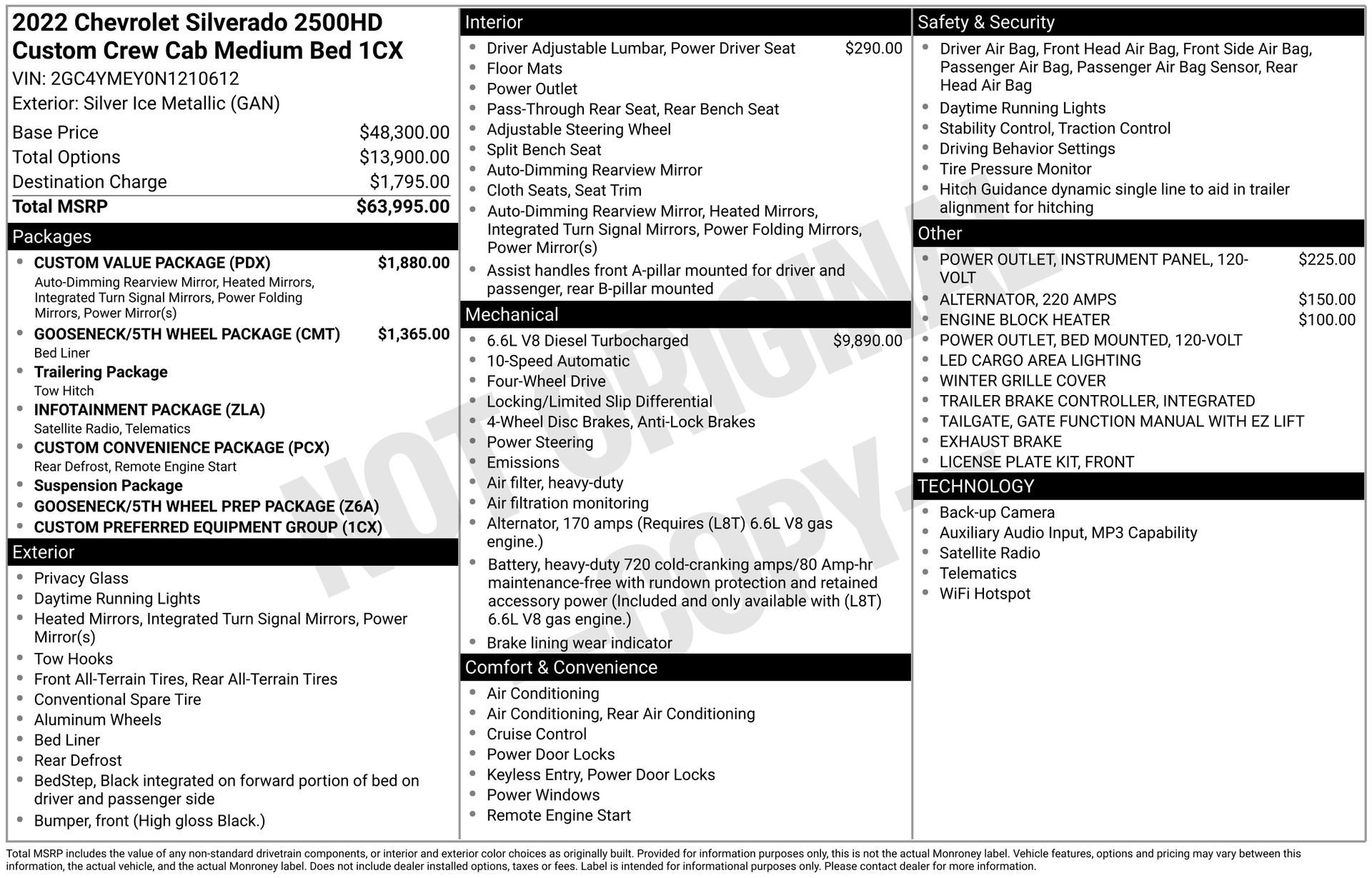 2022 Chevrolet Silverado HD Custom 4WD Crew Cab Standard Box's photo