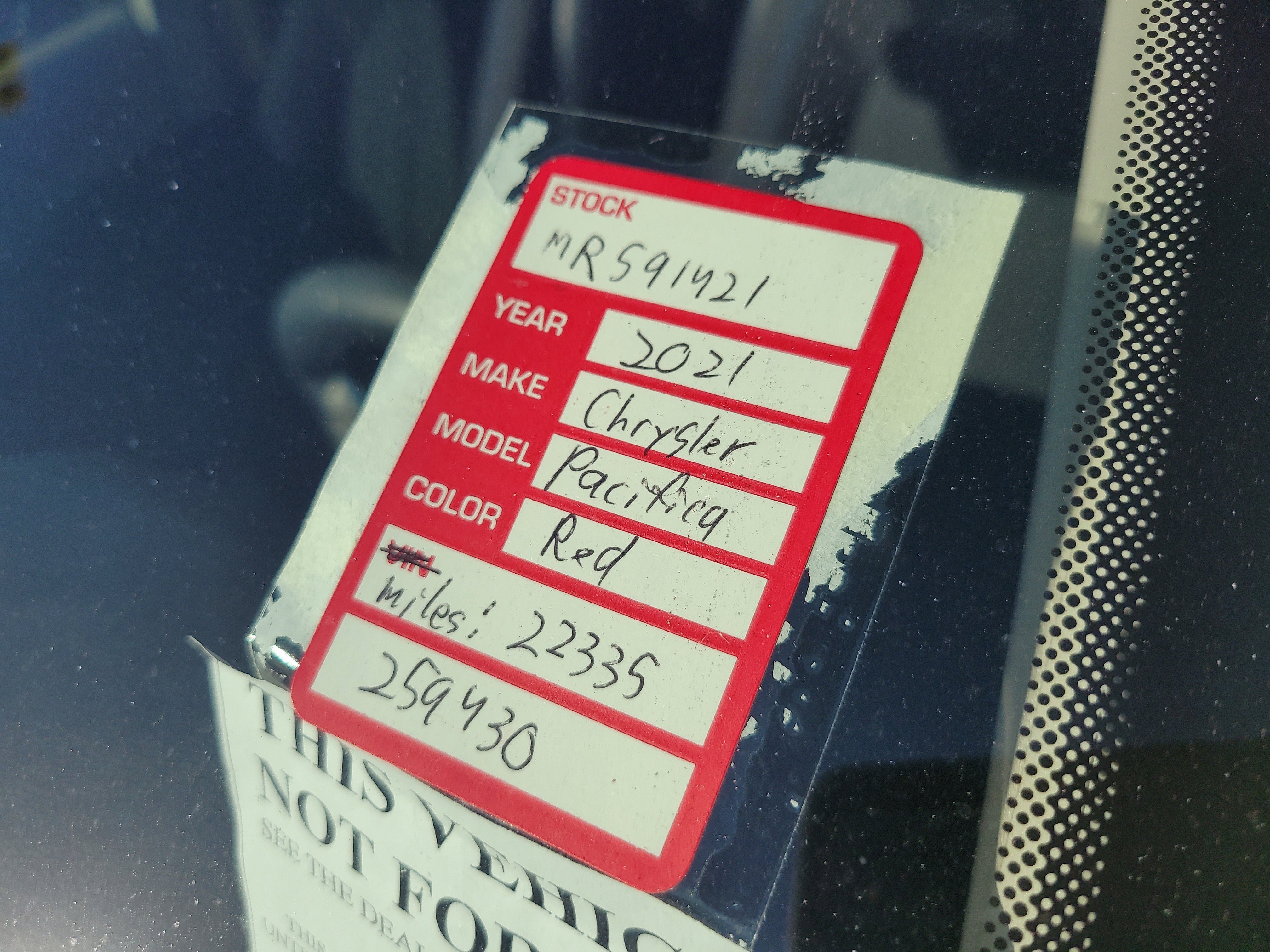 Used 2021 Velvet Red Pearlcoat Chrysler Touring image 10