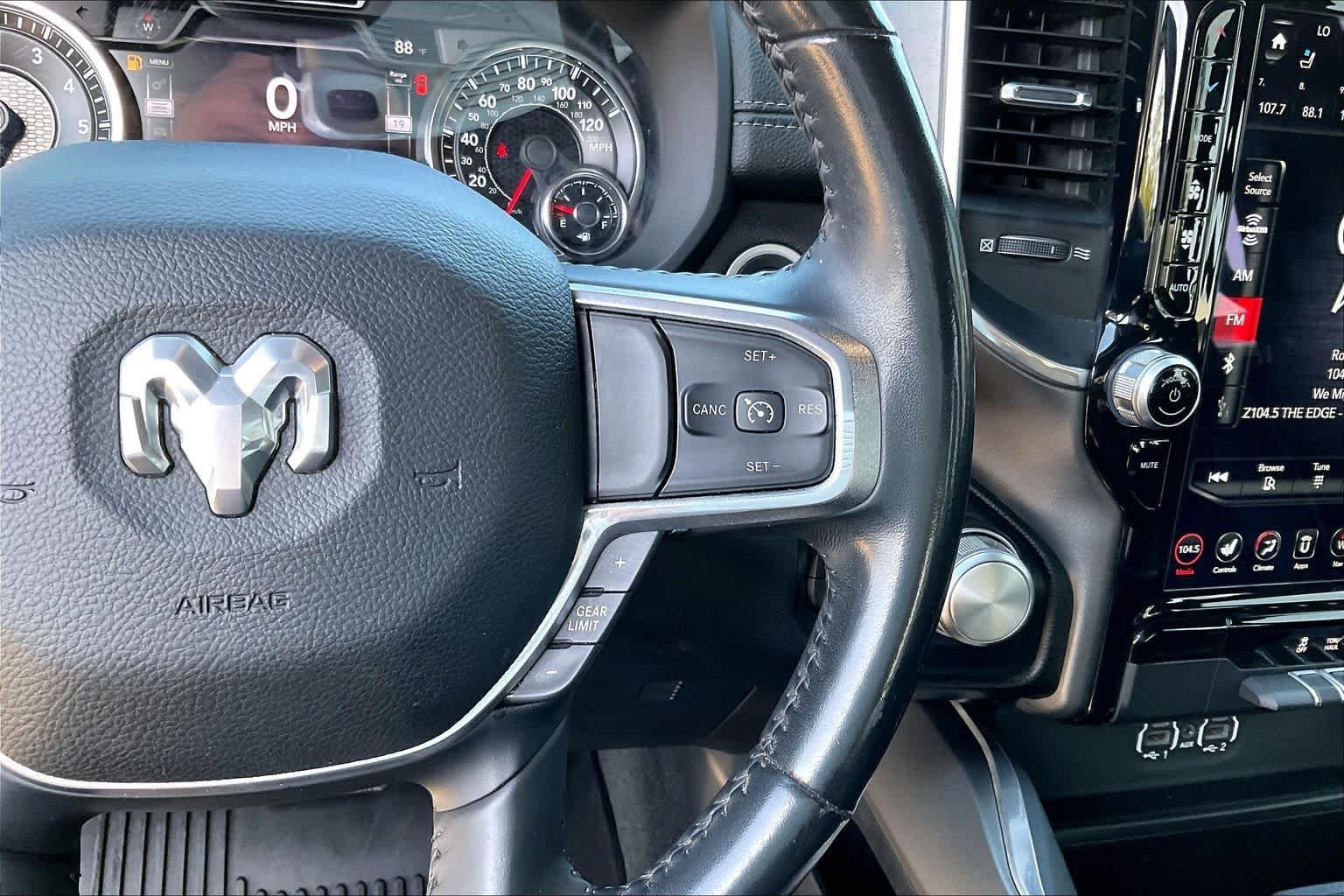 Used 2021 Billet Silver Metallic Clearcoat Ram Laramie image 24