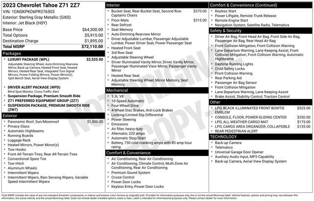 Used 2023 Sterling Gray Metallic Chevrolet Z71 image 42