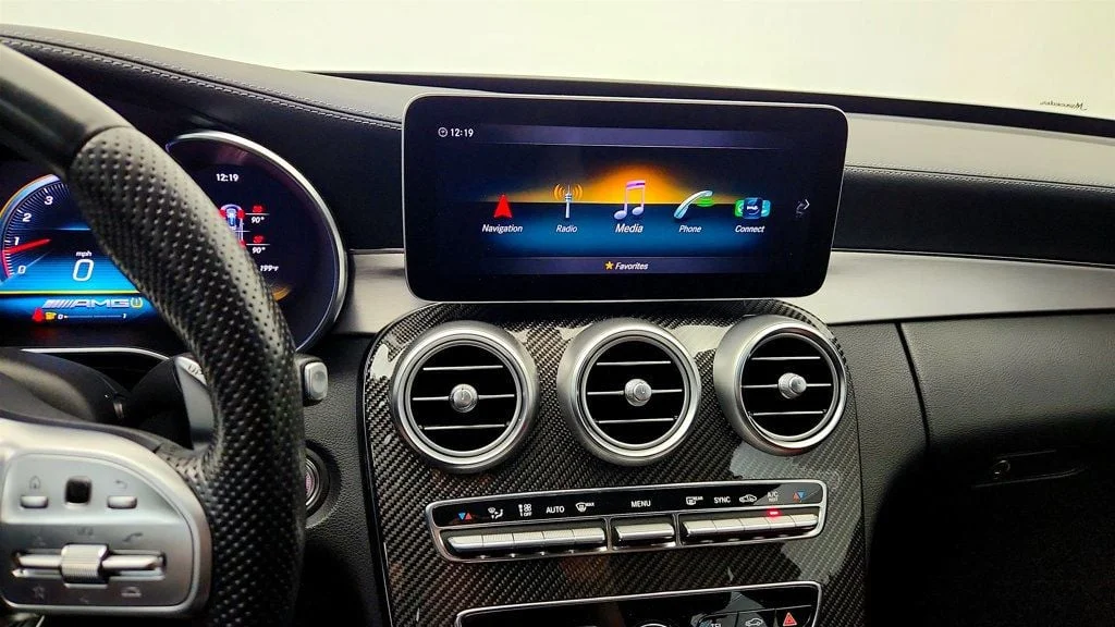 Used 2020 Selenite Grey Metallic Mercedes-Benz AMG® C 43 4MATIC Sedan w/ Perf. Exhaust, Pano Roof & Carbon Trim image 17