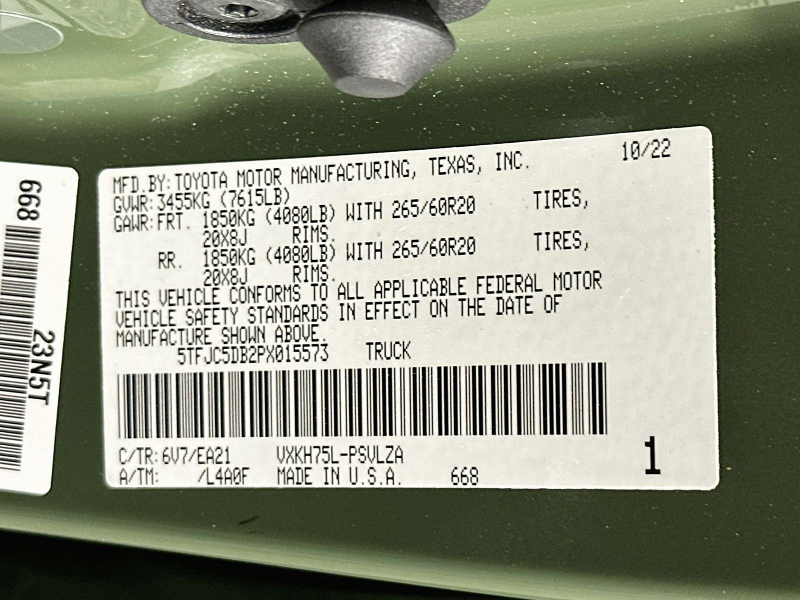 Used 2023 Army Green Toyota Limited image 32