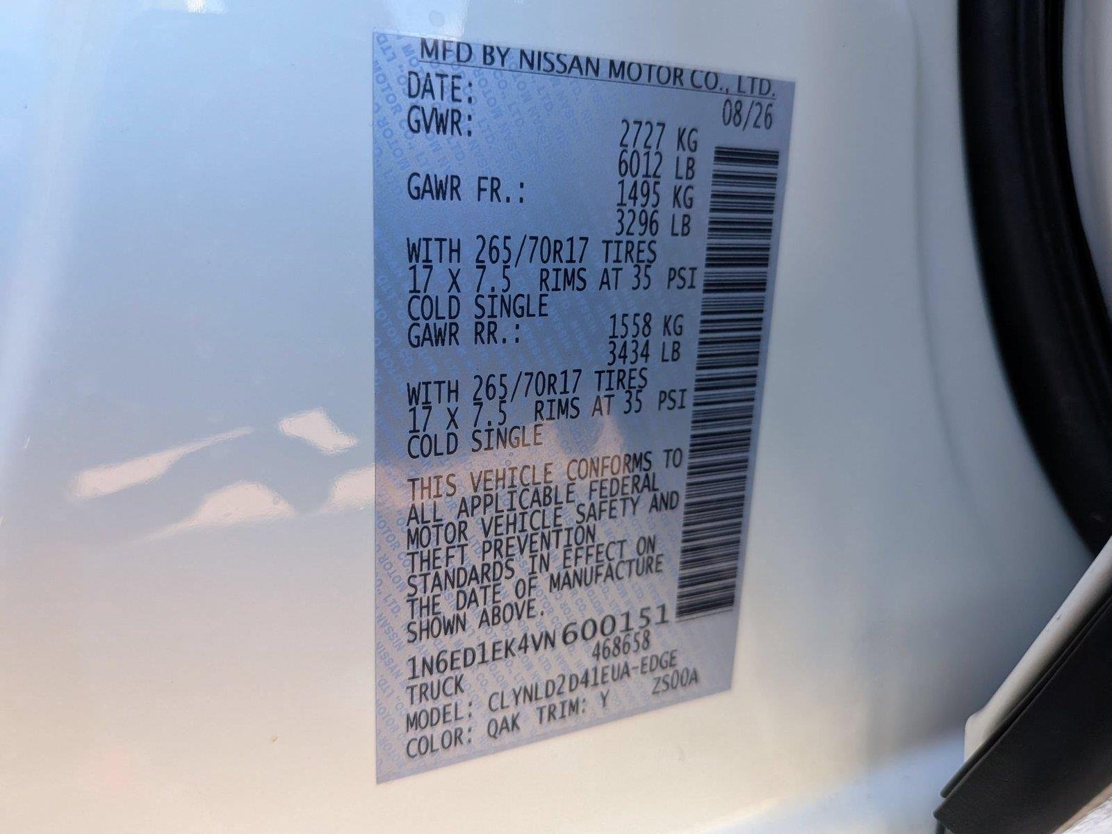 New 2027 Glacier White Nissan Crew Cab PRO-4X® image 41