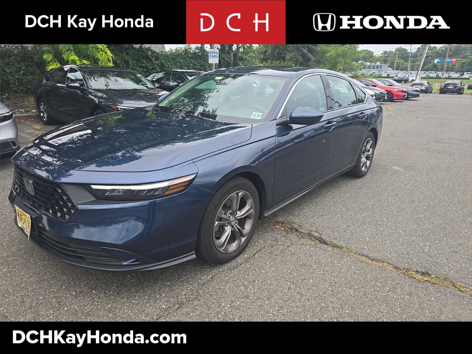 Certified Used 2024 Canyon River Blue Metallic Honda EX image 1