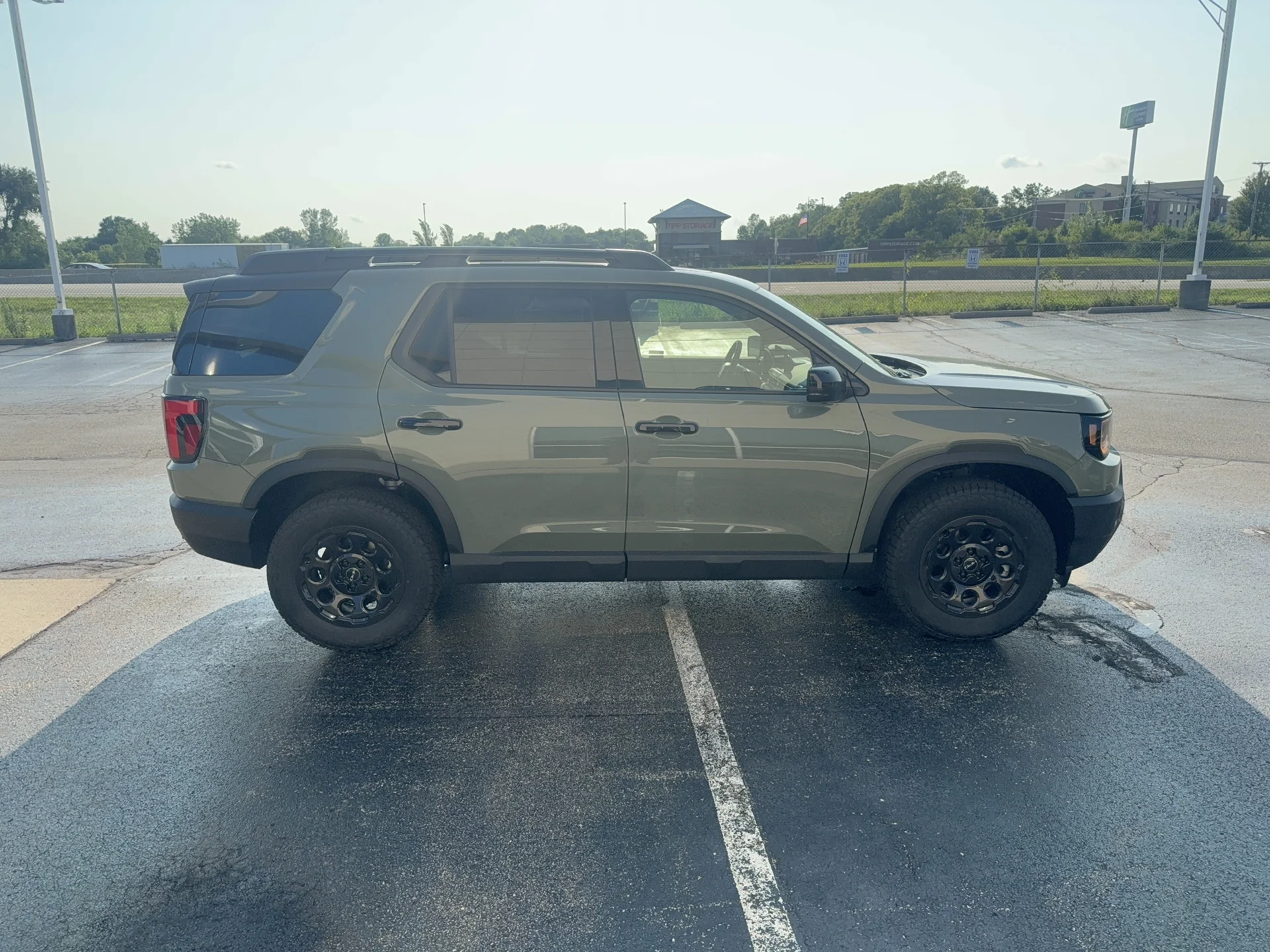 New 2026 Ash Green Metallic Honda TrailSport Elite Blackout image 4