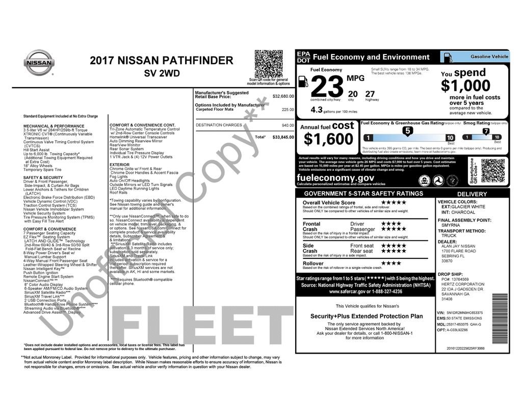 Used 2017 White Nissan SV image 6