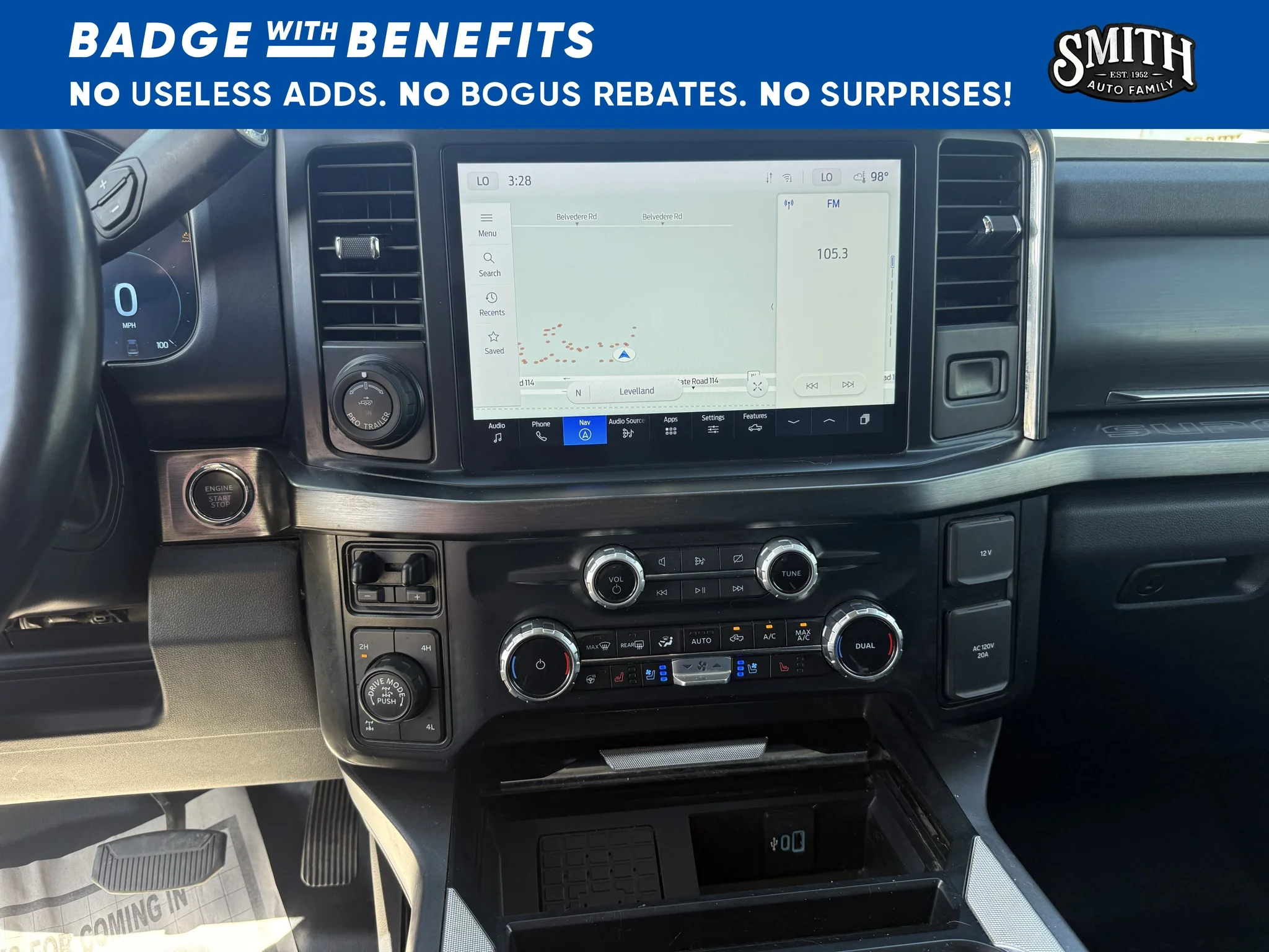Used 2023 Carbonized Gray Metallic Ford LARIAT image 16