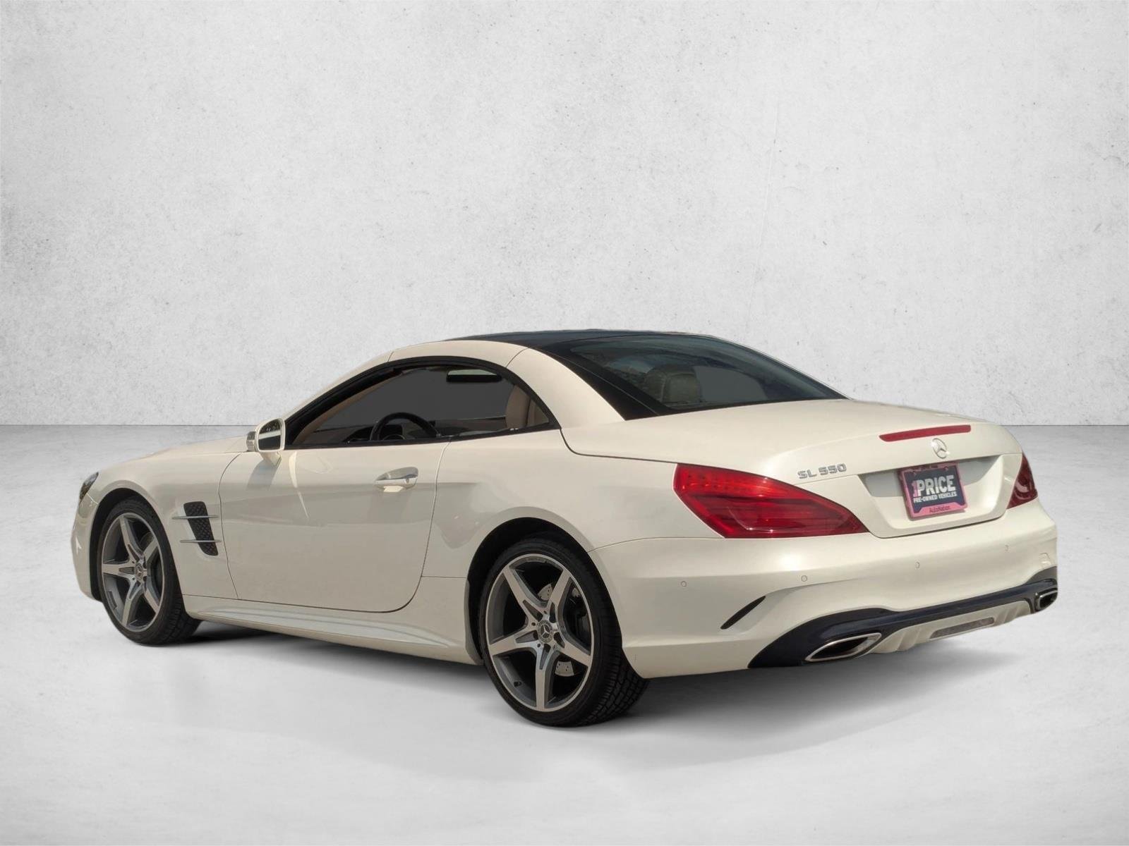 Used 2019 Designo Diamond White Metallic Mercedes-Benz SL 550 image 8