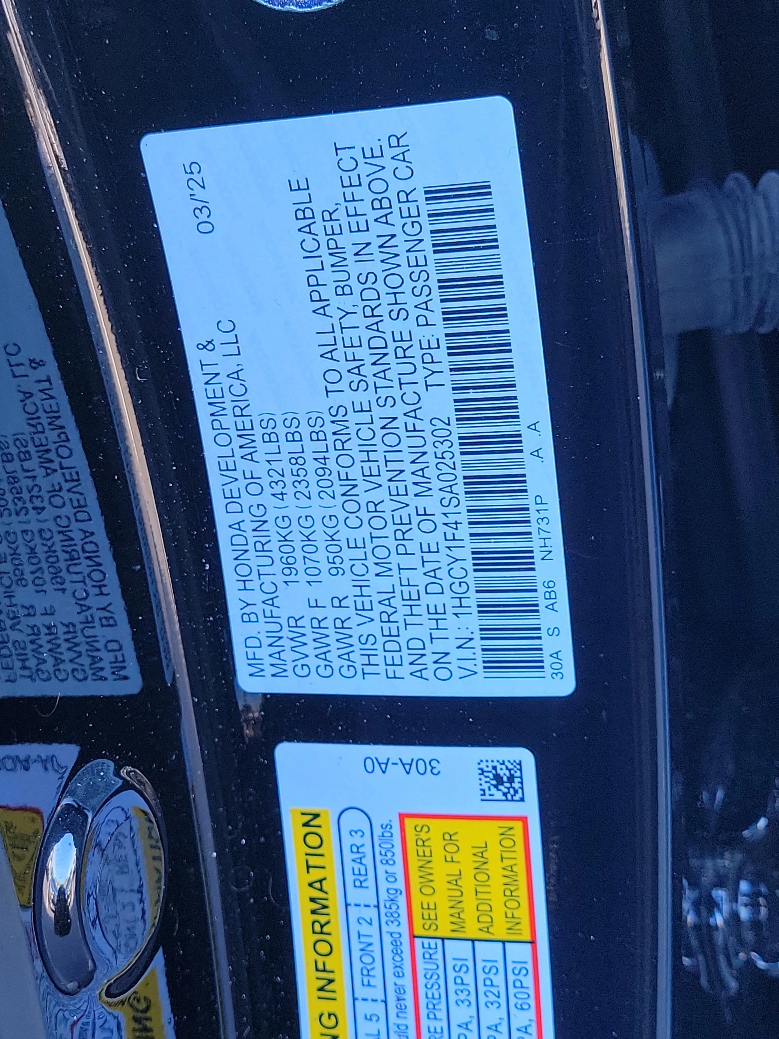 2025 Honda Accord SE - Photo 34