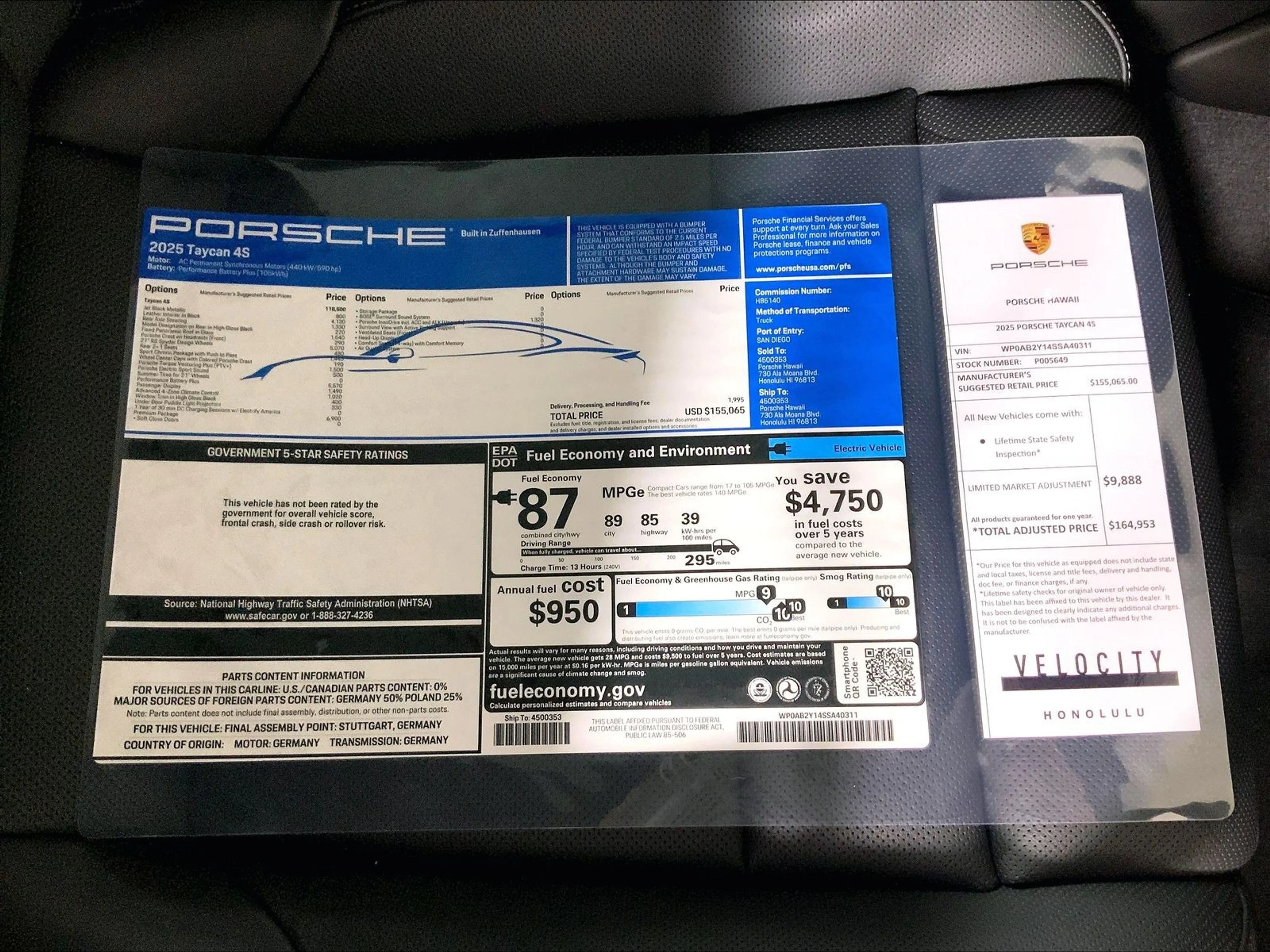 Used 2025 Black Porsche 4S image 16