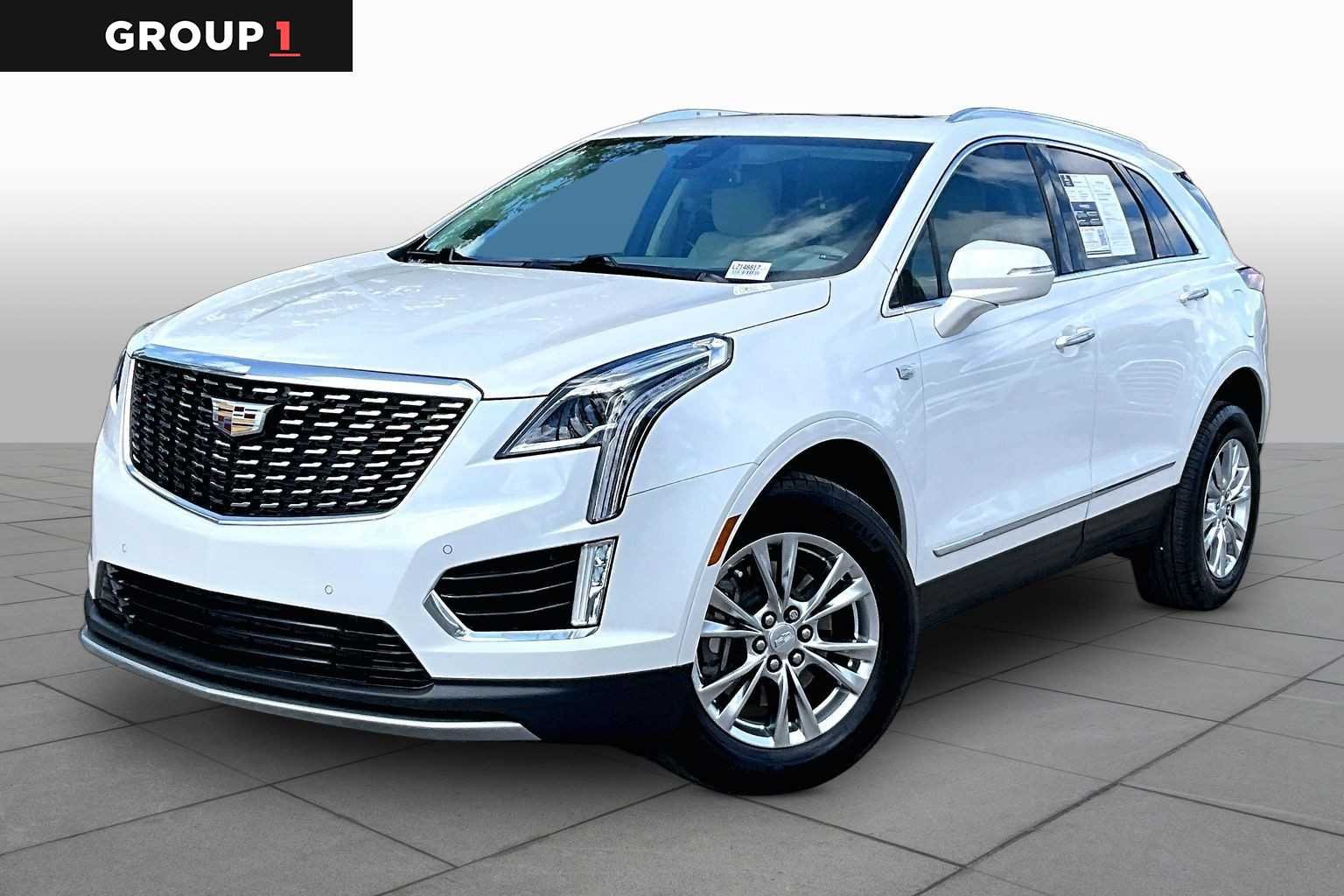 Used 2020 Crystal White Tricoat Cadillac Premium Luxury FWD image 1
