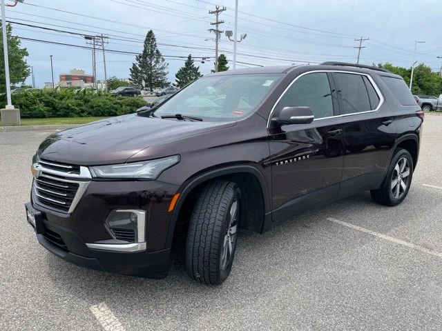 Used 2022 Black Cherry Metallic Chevrolet LT Leather image 3